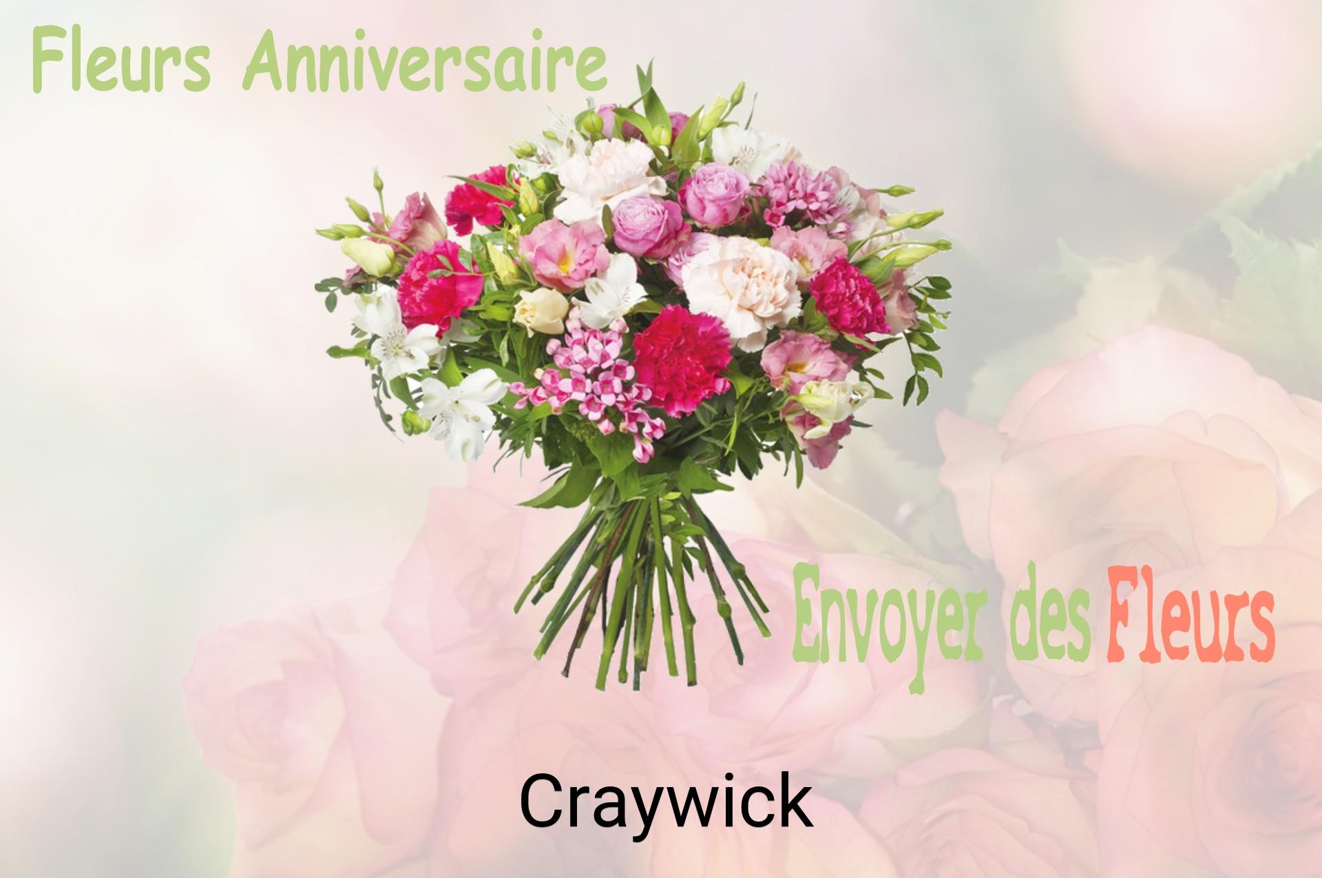 Bouquet de fleurs d’anniversaire livré à Craywick