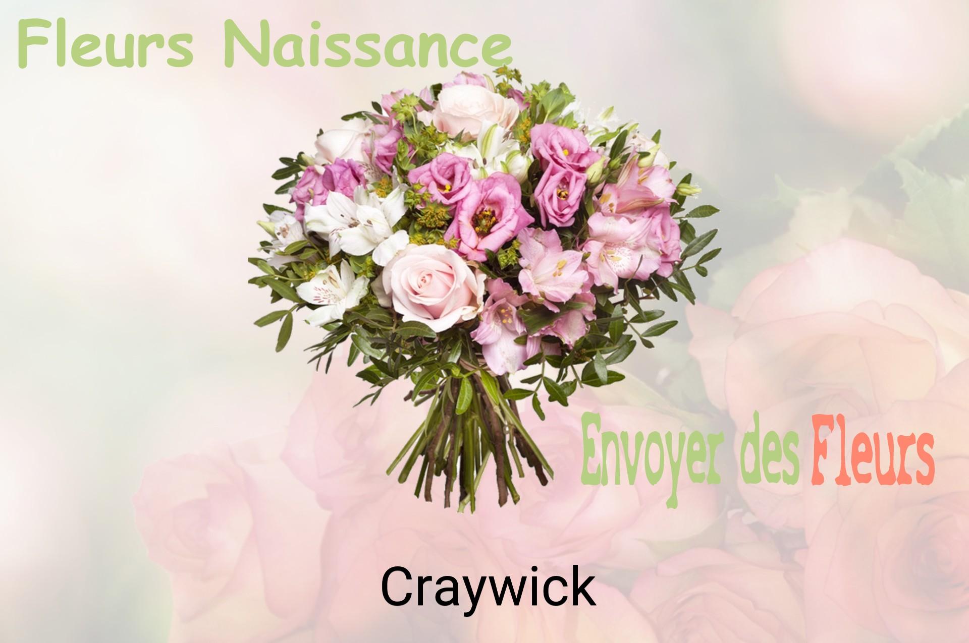 Bouquet de fleurs de naissance livré à Craywick